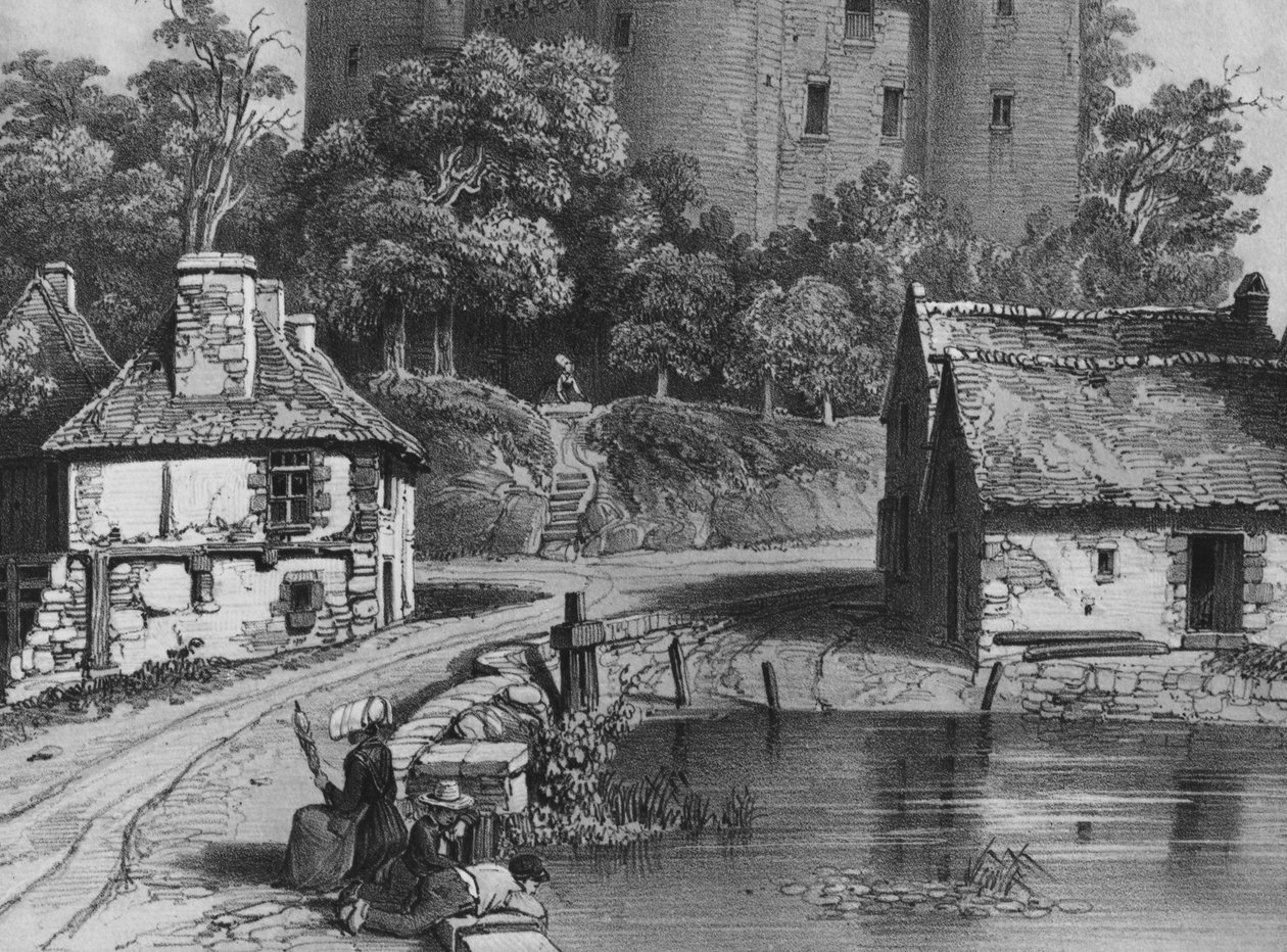 Combourg Kalesi (detay) (ayrıca bkz. 382376) by Felix Benoist