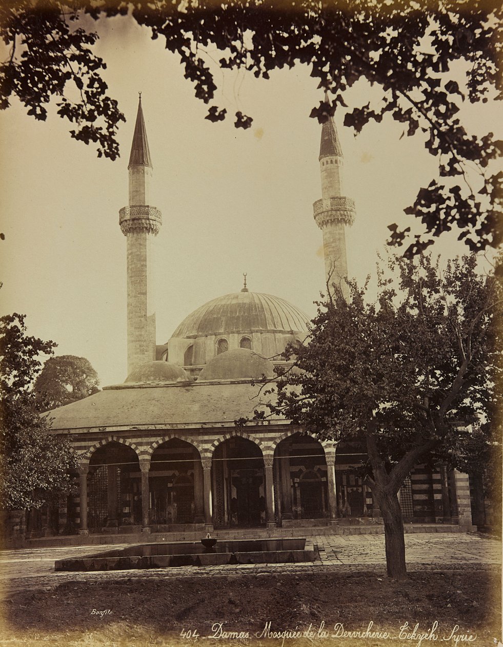 "Damas et Baalbek" albümü: Şam Camii by Félix Bonfils