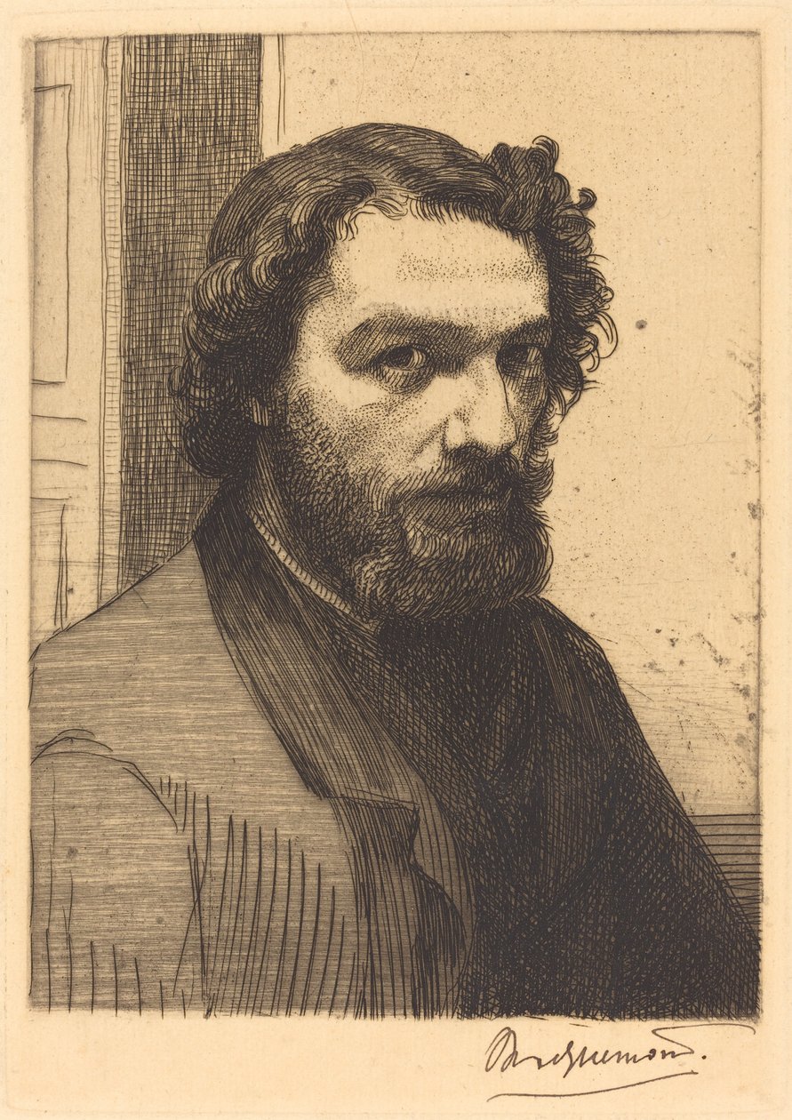 Alphonse Legros by Felix Bracquemond