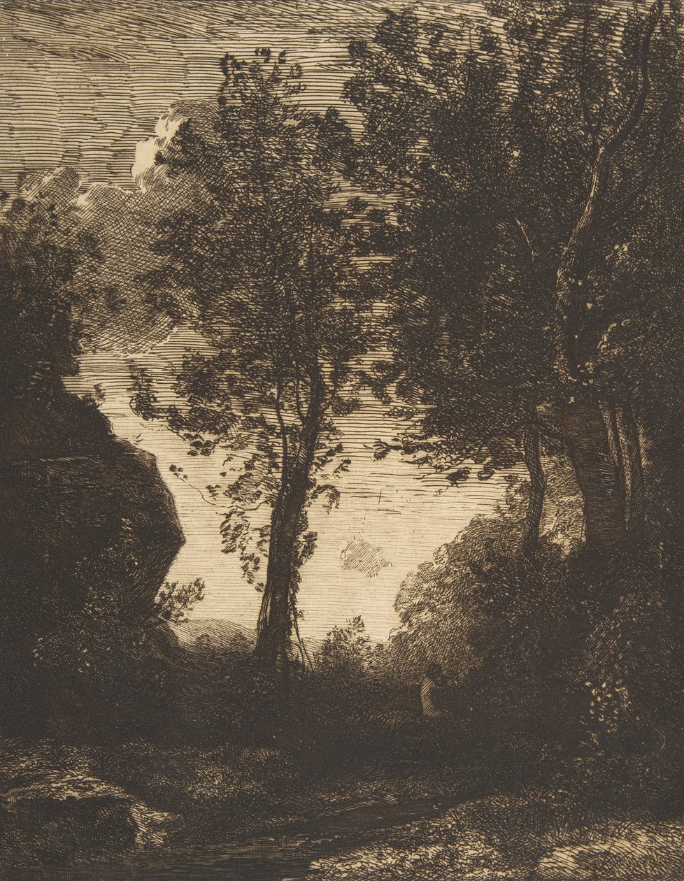 Gün batımı, 1858. by Felix Bracquemond