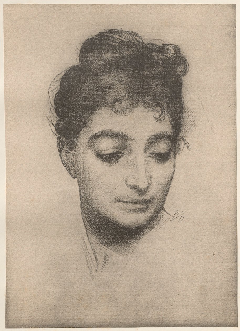 Portre, 1899. by Felix Bracquemond
