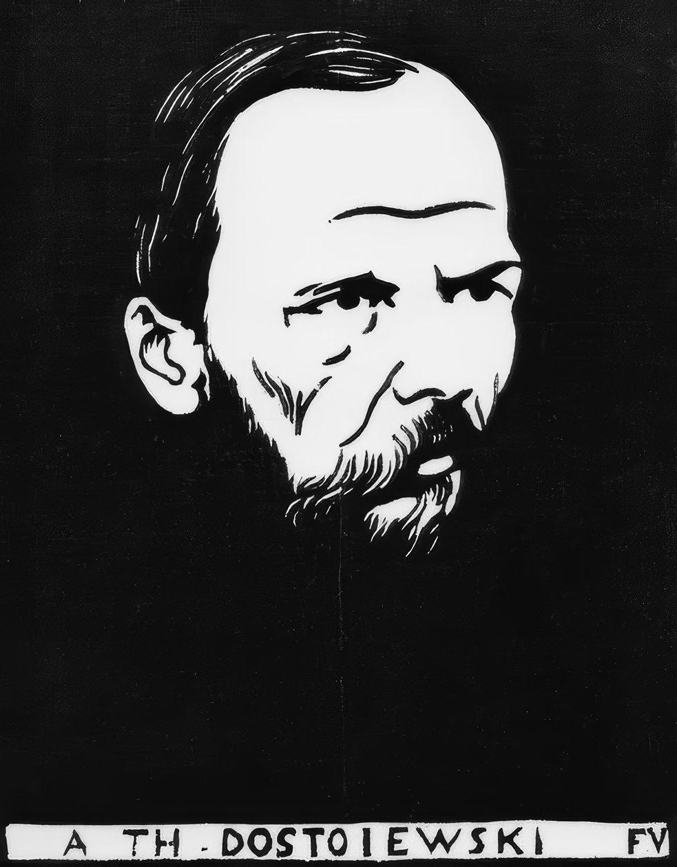 Bir Th. Dostoyevski by Felix Edouard Vallotton