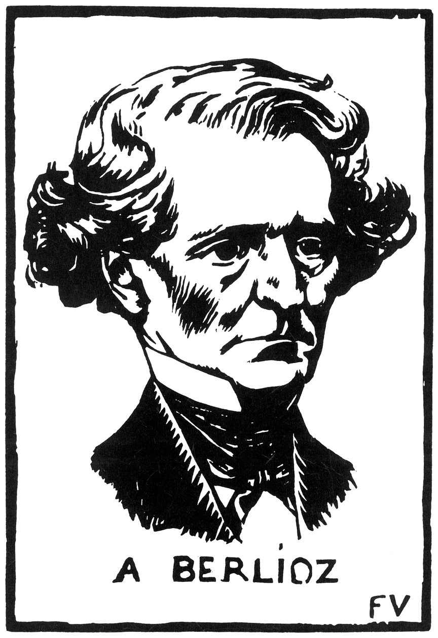Hector Berlioz 1803-1869, 1891. by Felix Edouard Vallotton
