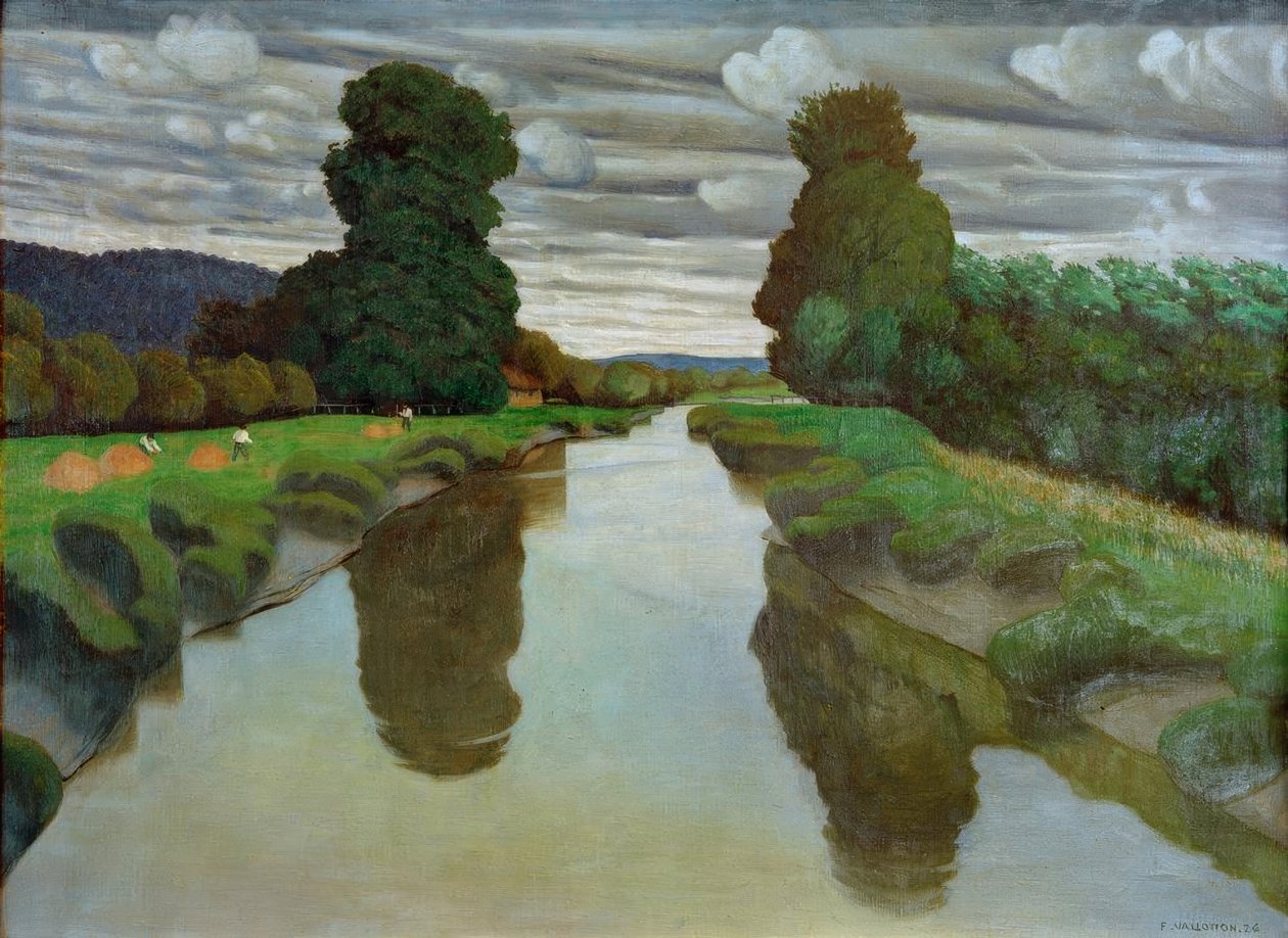 Berville yakınlarındaki La Risle by Felix Edouard Vallotton