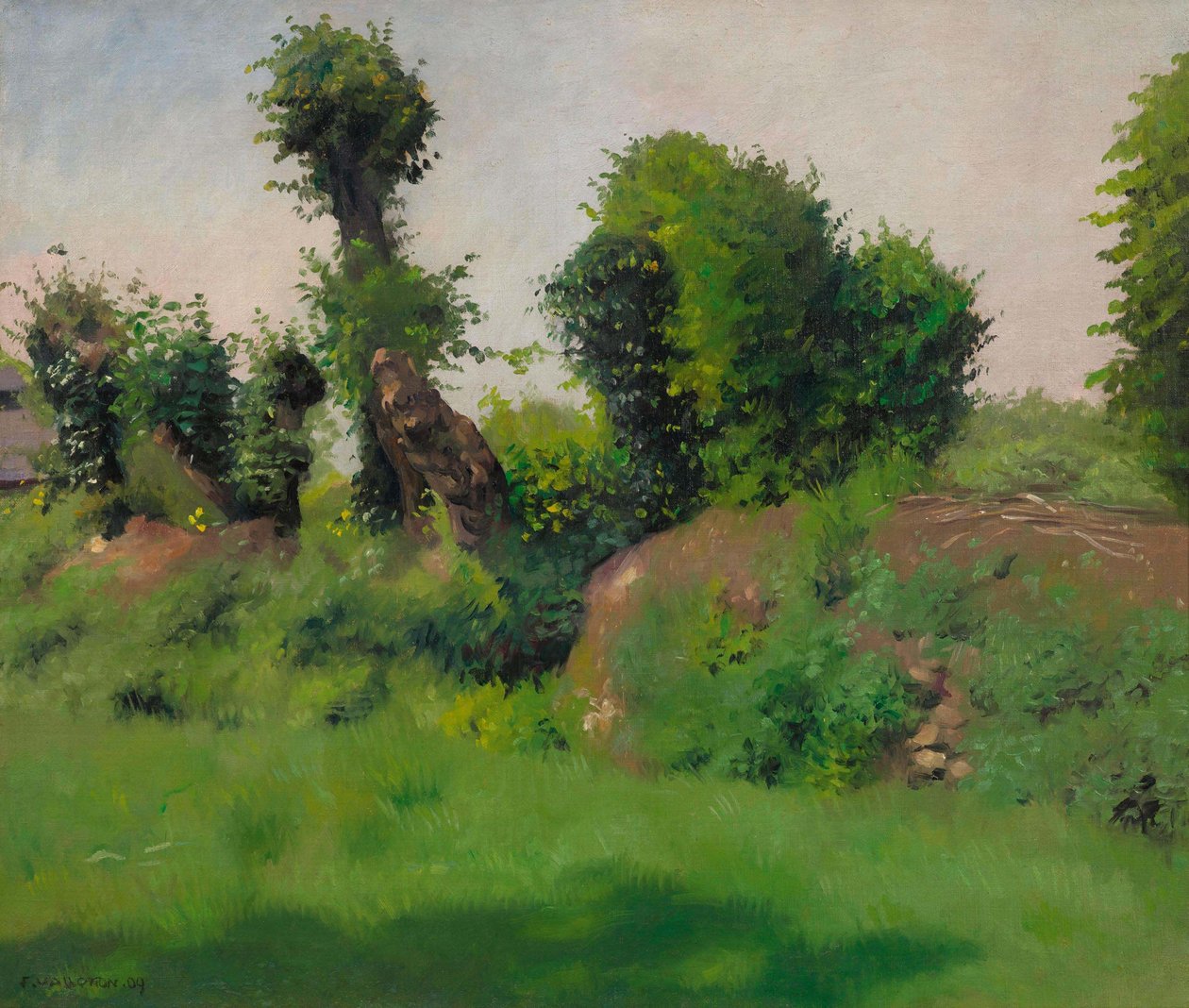 Çit, Honfleur, 1909. by Felix Edouard Vallotton