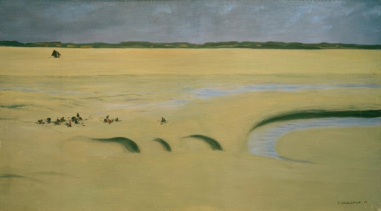 Çamur, fırtınalı gökyüzü by Felix Edouard Vallotton