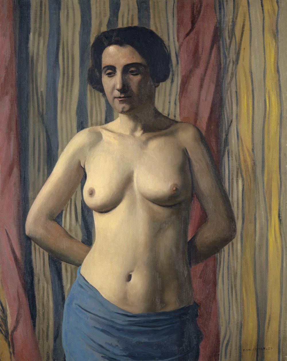 Mavi Kuşaklı Çıplak, 1922. by Felix Edouard Vallotton