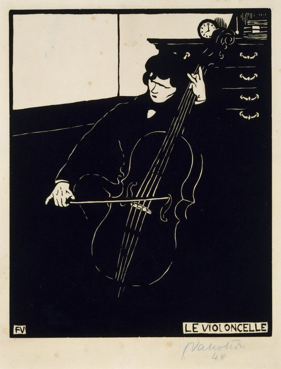 Çello by Felix Edouard Vallotton