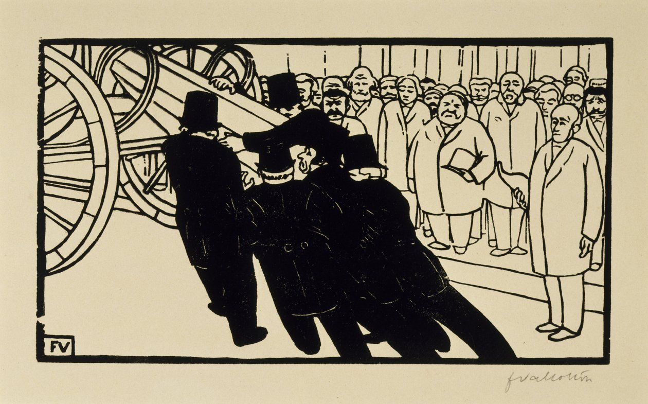 müteahhitler by Felix Edouard Vallotton