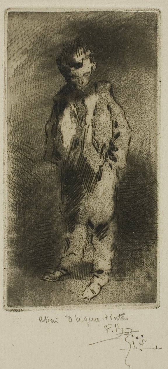 Genç Bir Sokak Kestanesi by Felix Hilaire Buhot