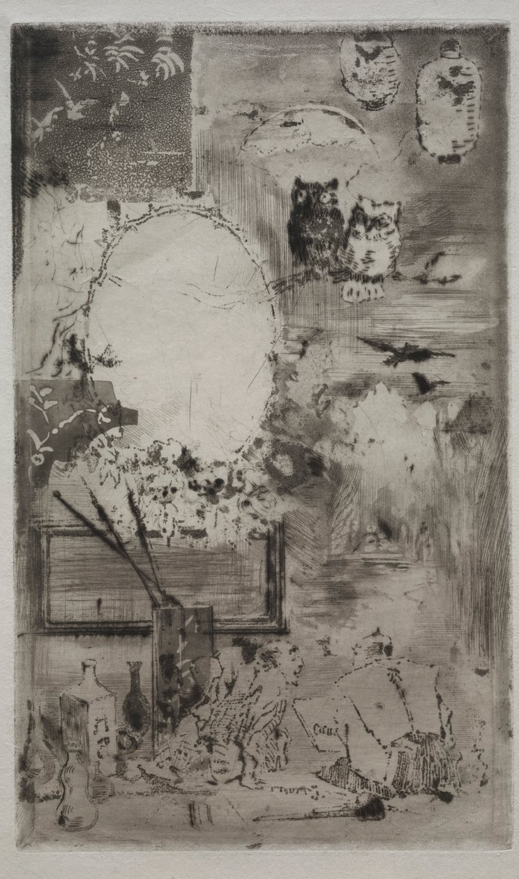 Japon Tarzında Vaftiz, 1887. by Felix Hilaire Buhot