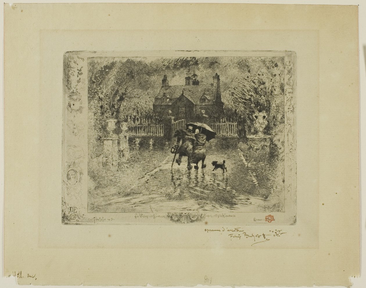 Ülke Komşuları by Felix Hilaire Buhot