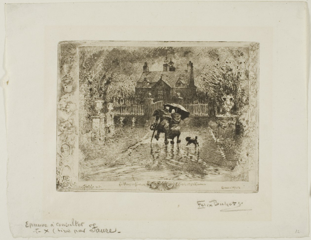 Ülke Komşuları by Felix Hilaire Buhot