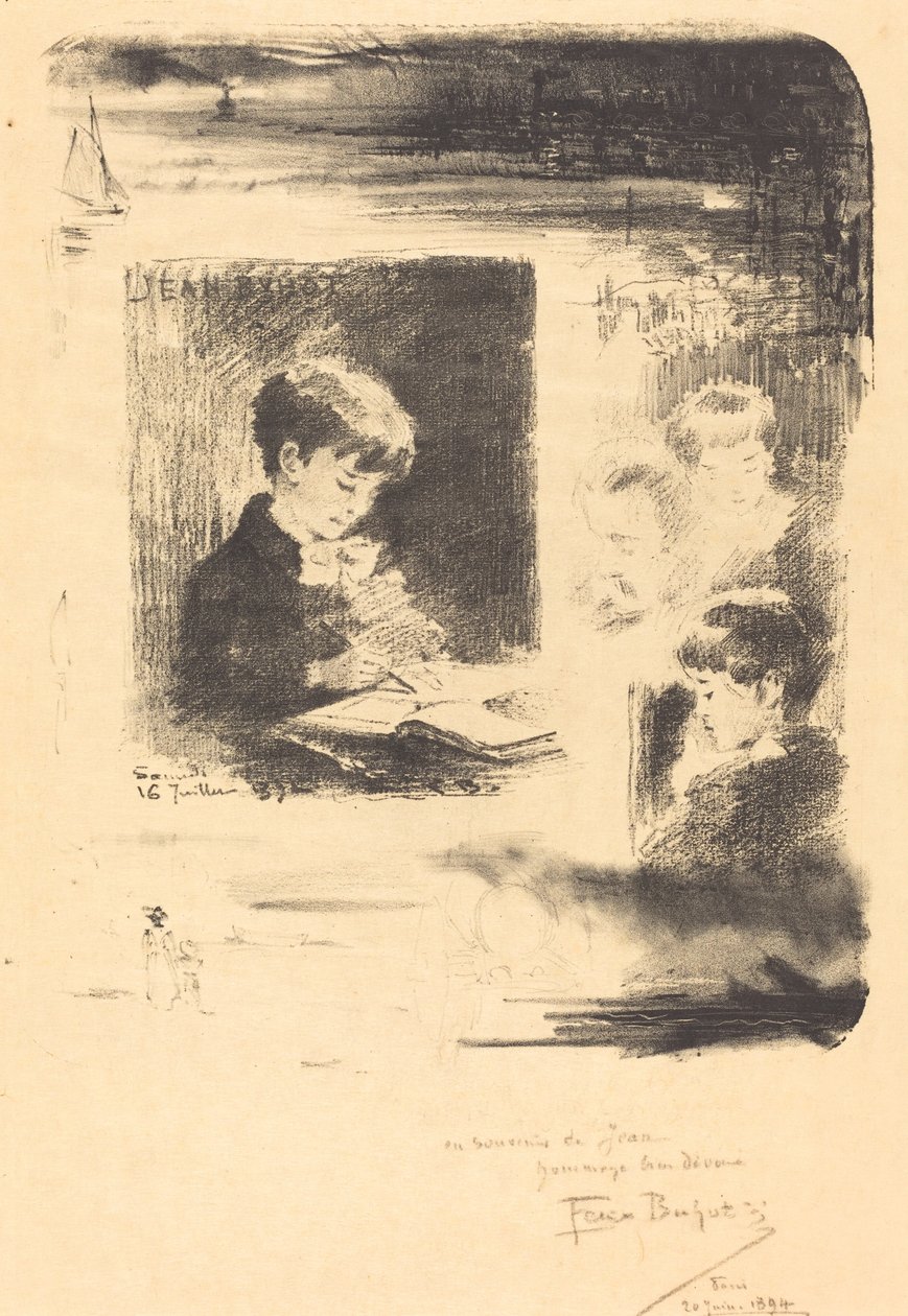 Çocuk Çizimi by Felix Hilaire Buhot