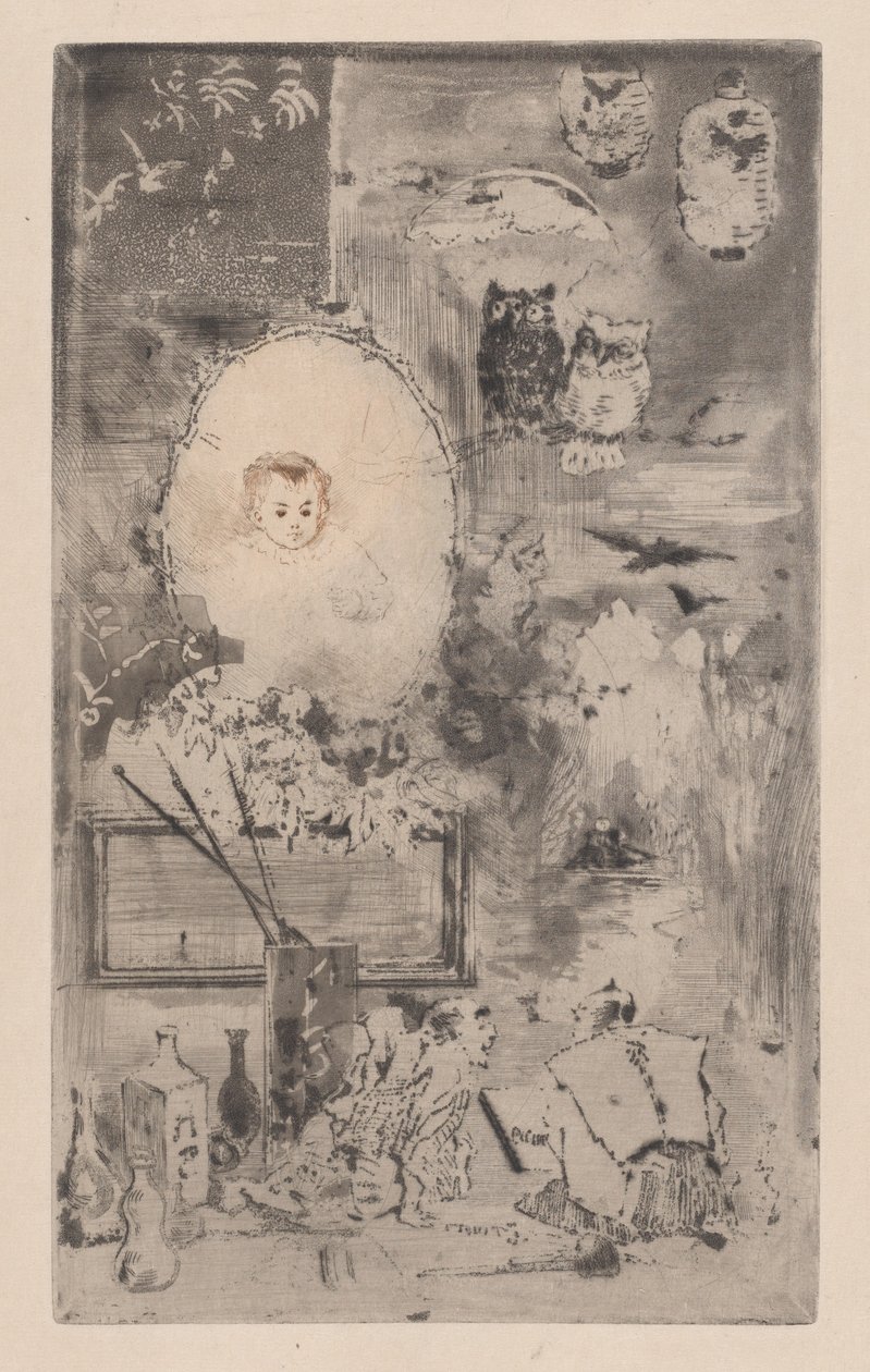 Japon Vaftizi, 1887. by Felix Hilaire Buhot