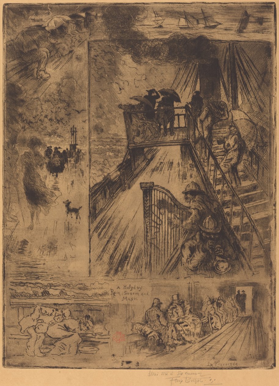 Geçit Geçit, 1879-1885. by Felix Hilaire Buhot