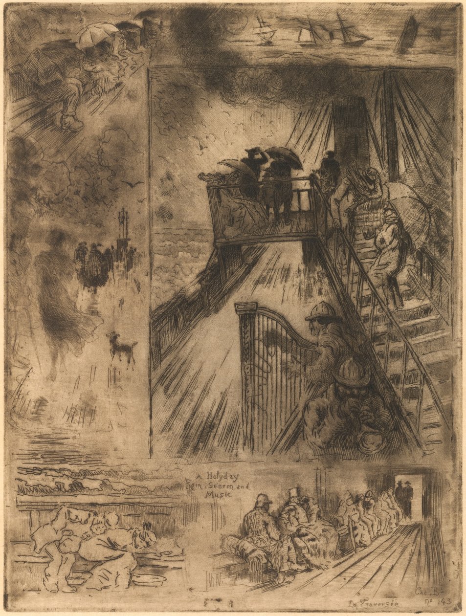 Geçit Geçit, 1879-1885. by Felix Hilaire Buhot