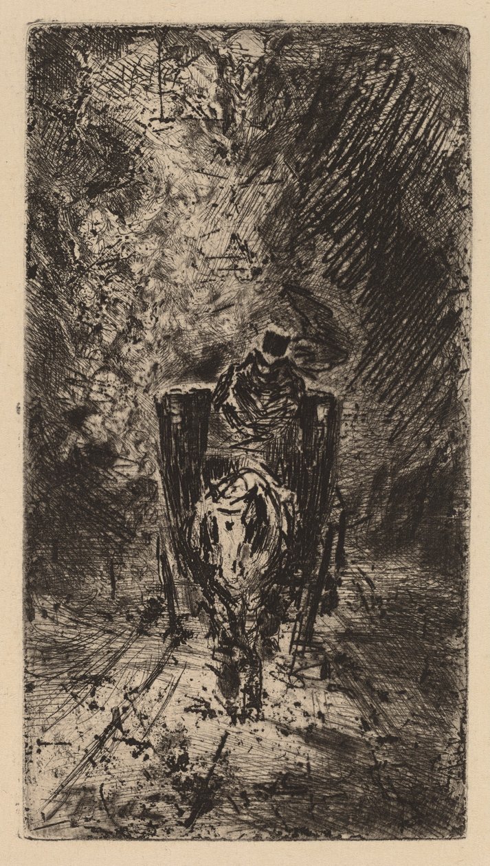 Dalak ve İdeal, c. 1876. by Felix Hilaire Buhot