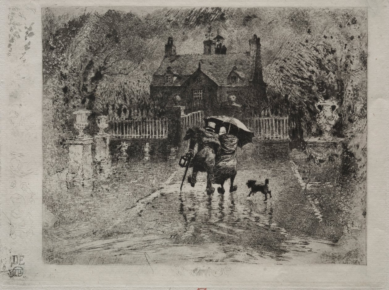 Ülke Komşuları, 1879-1880. by Felix Hilaire Buhot