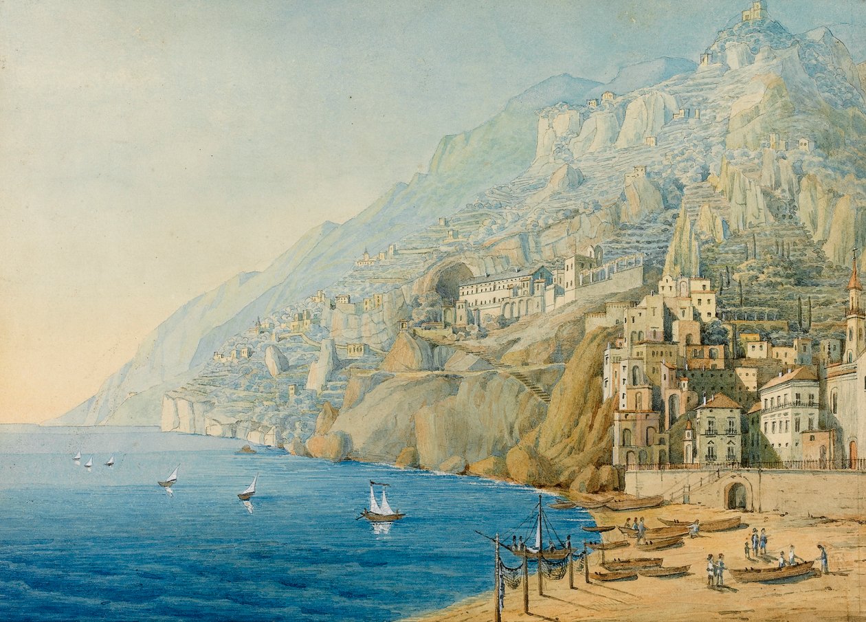 Amalfi Sahili, 1839. by Felix Mendelssohn Bartholdy