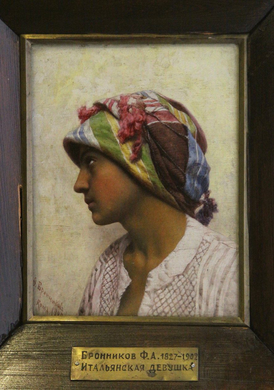 İtalyan Kız, 1880 by Feodor Andreyevich Bronnikov
