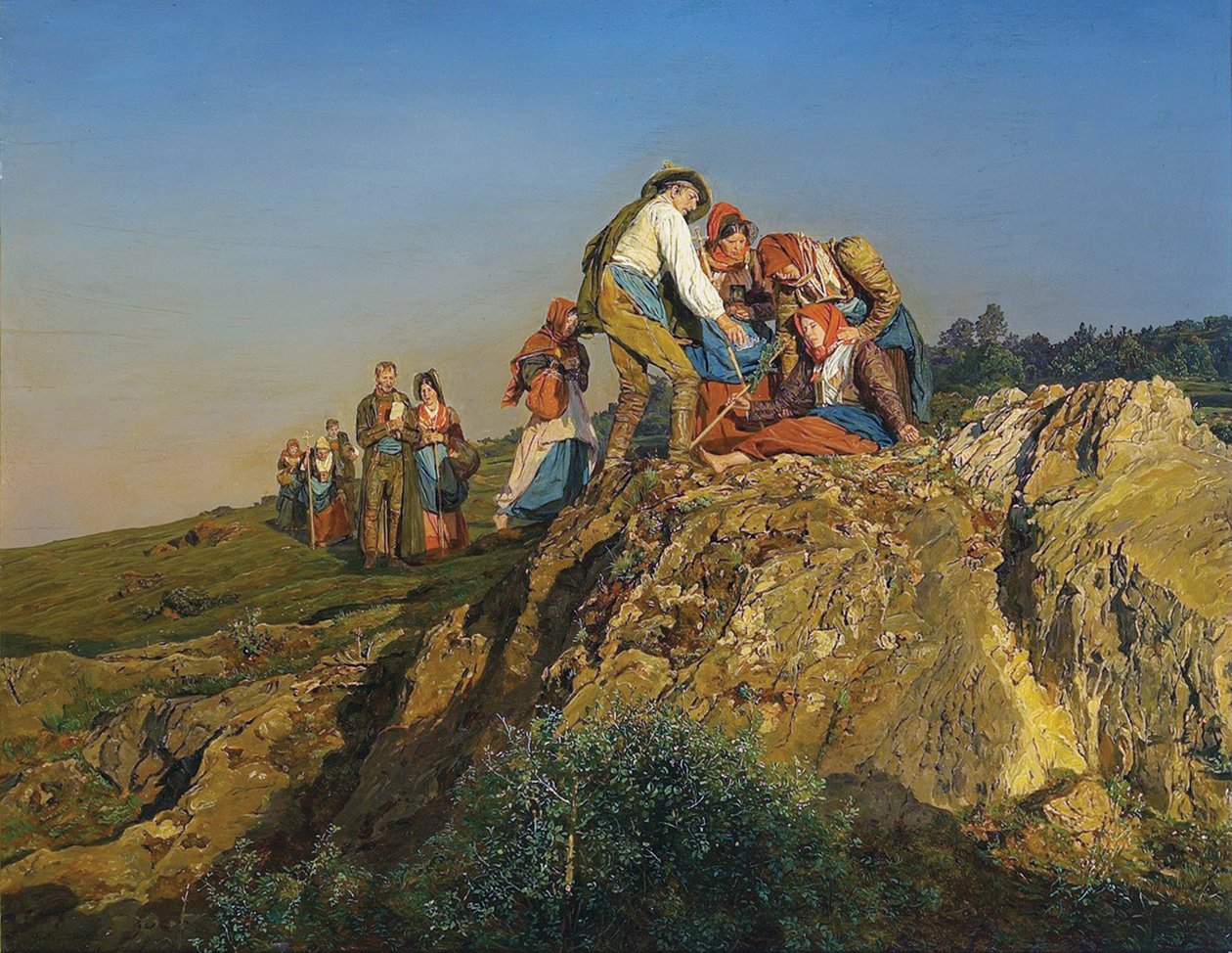Kesintili Hac (Yardım) by Ferdinand Georg Waldmuller