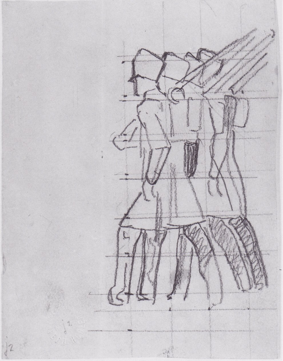 giden askerler 3 by Ferdinand Hodler