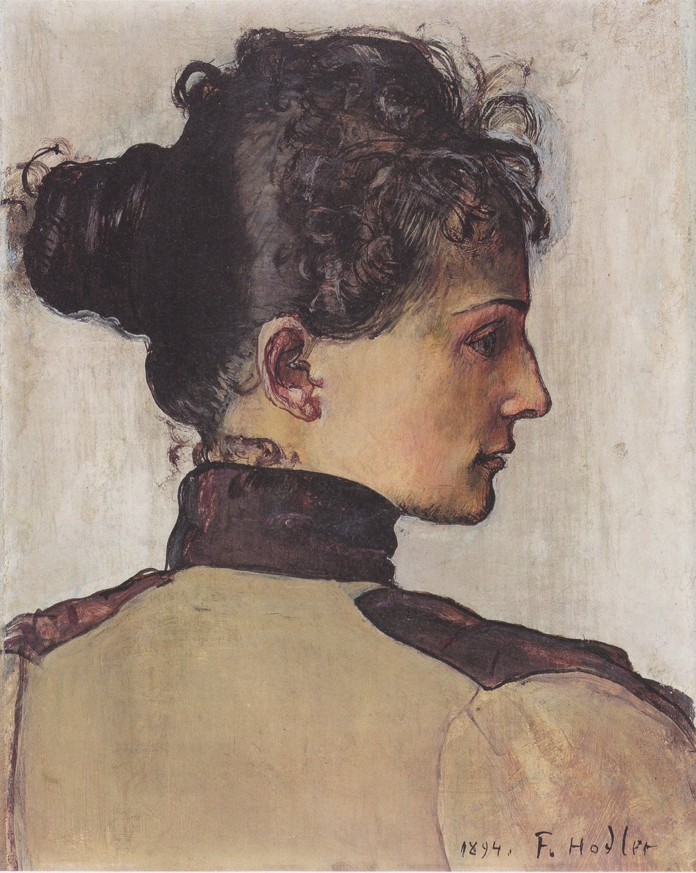 Bildnis Berthe Jacques by Ferdinand Hodler
