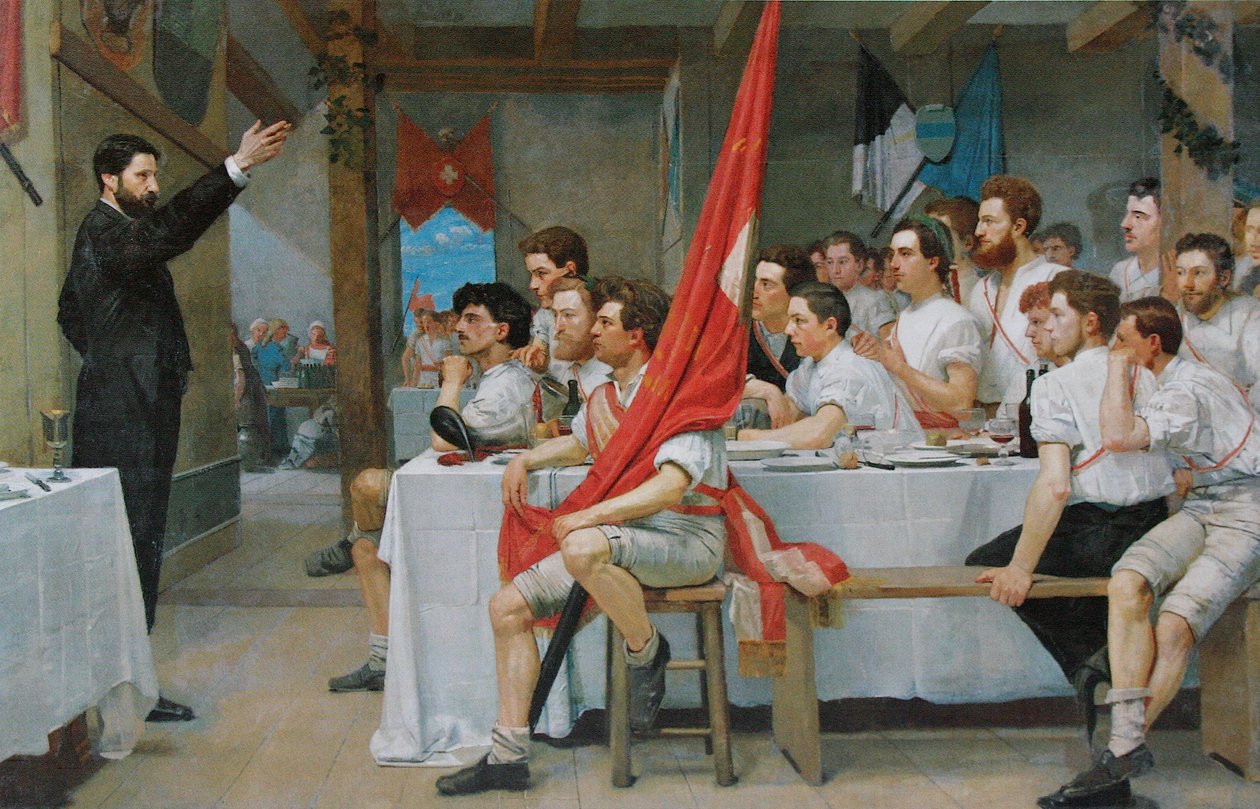 Jimnastikçi ziyafeti by Ferdinand Hodler