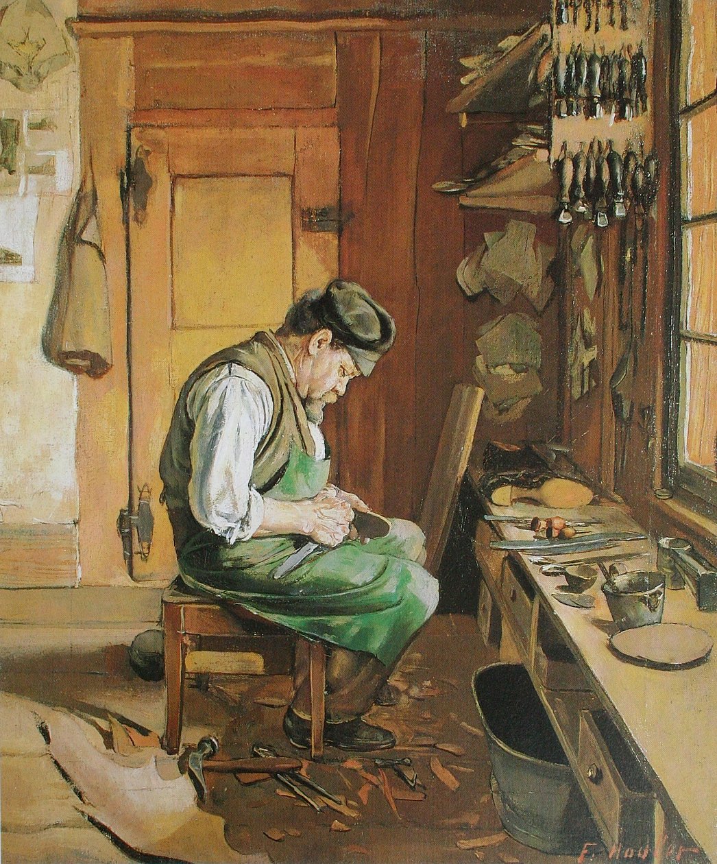 ayakkabıcı by Ferdinand Hodler