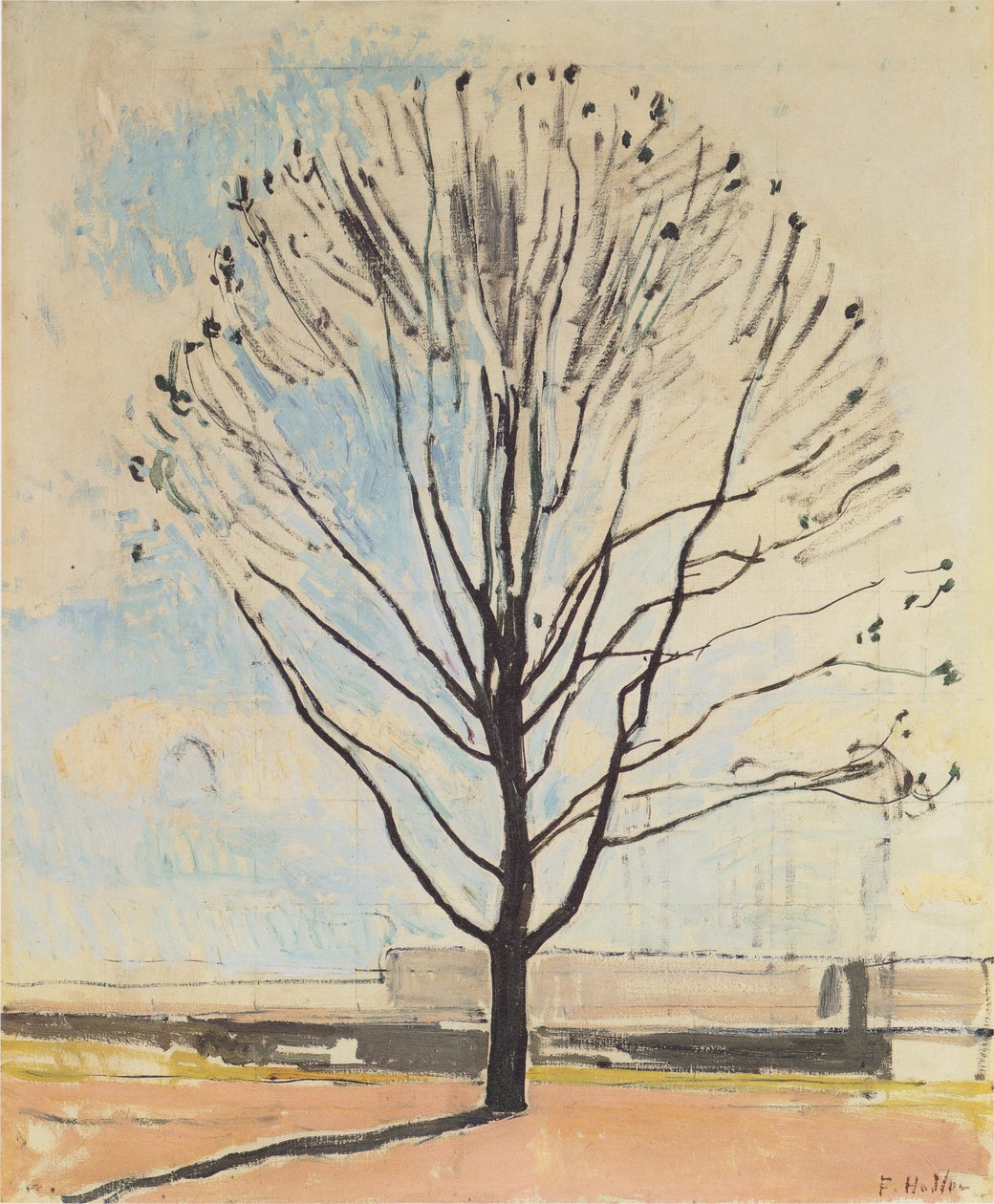 çıplak ağaç by Ferdinand Hodler