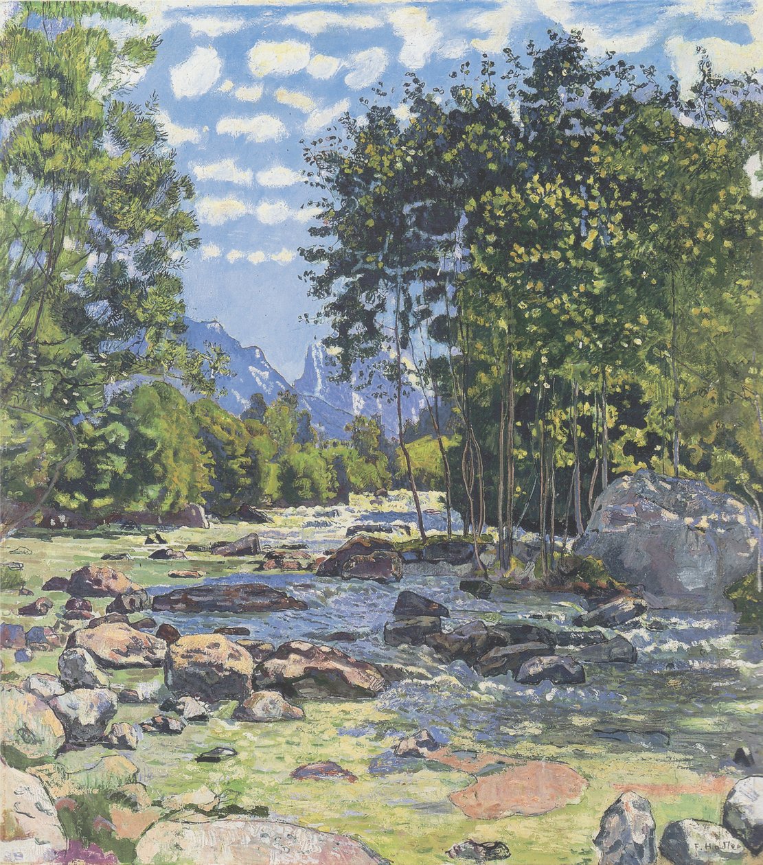 Siyah Lütschine by Ferdinand Hodler