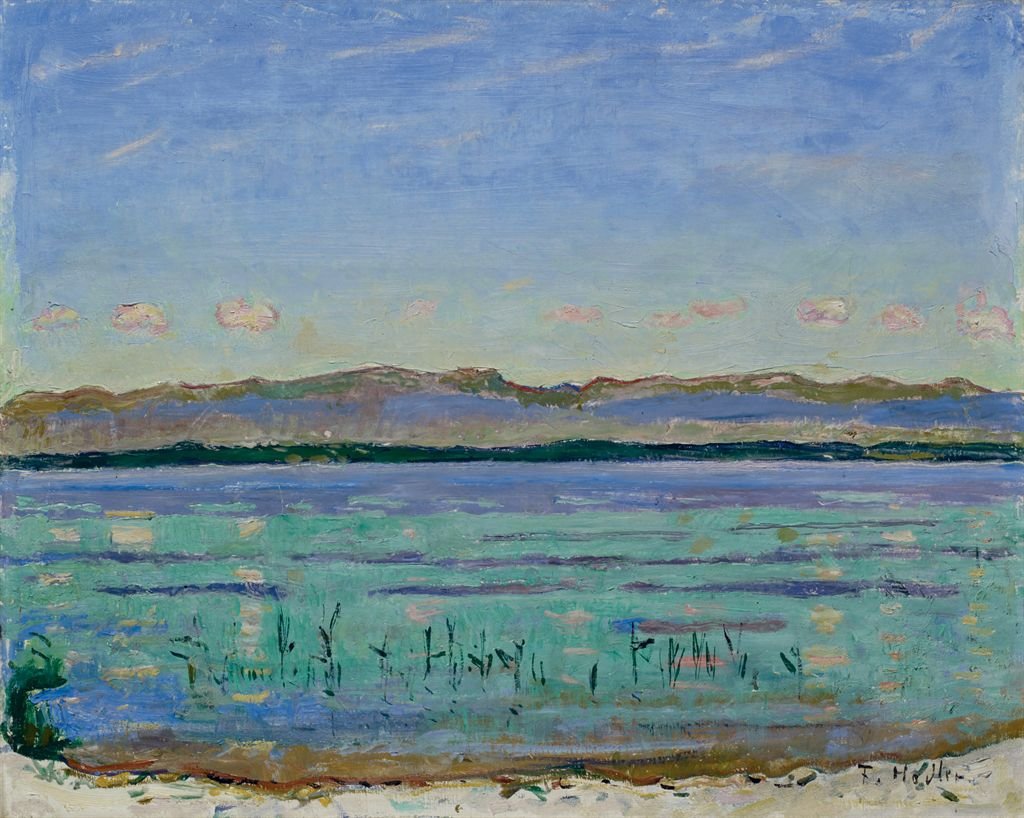 Jura ile Cenevre Gölü by Ferdinand Hodler