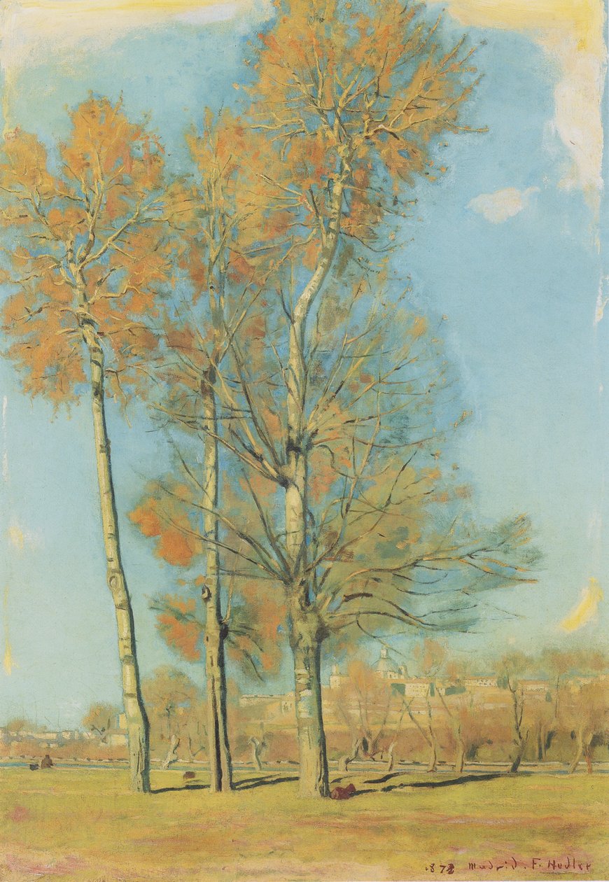 Madrid yakınlarındaki manzara by Ferdinand Hodler