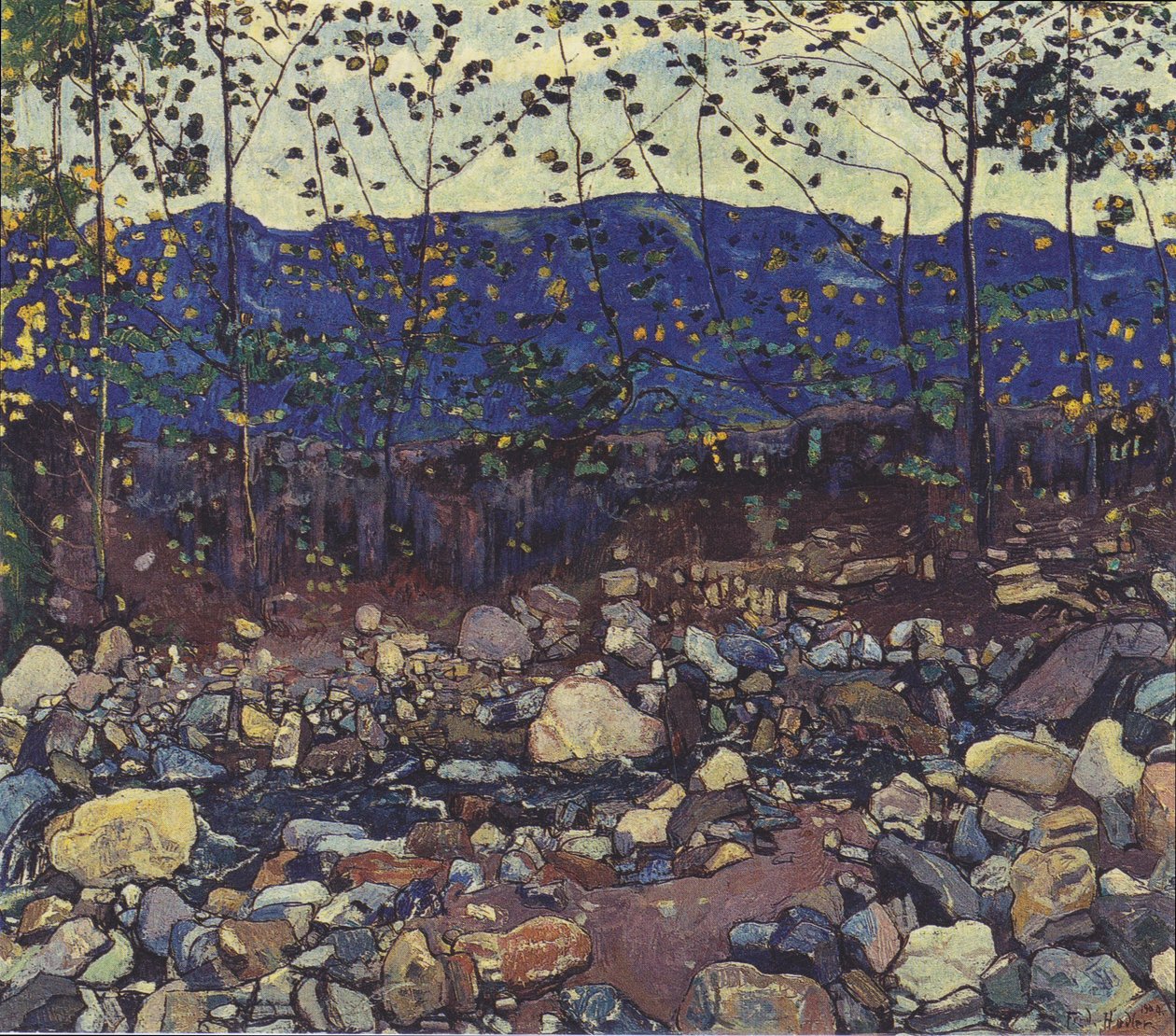 Leissigen yakınlarındaki Waldbach by Ferdinand Hodler