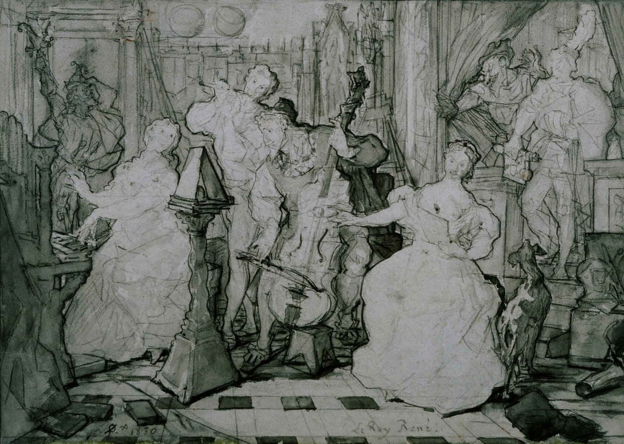 Roy René by Ferdinand Victor Eugene Delacroix
