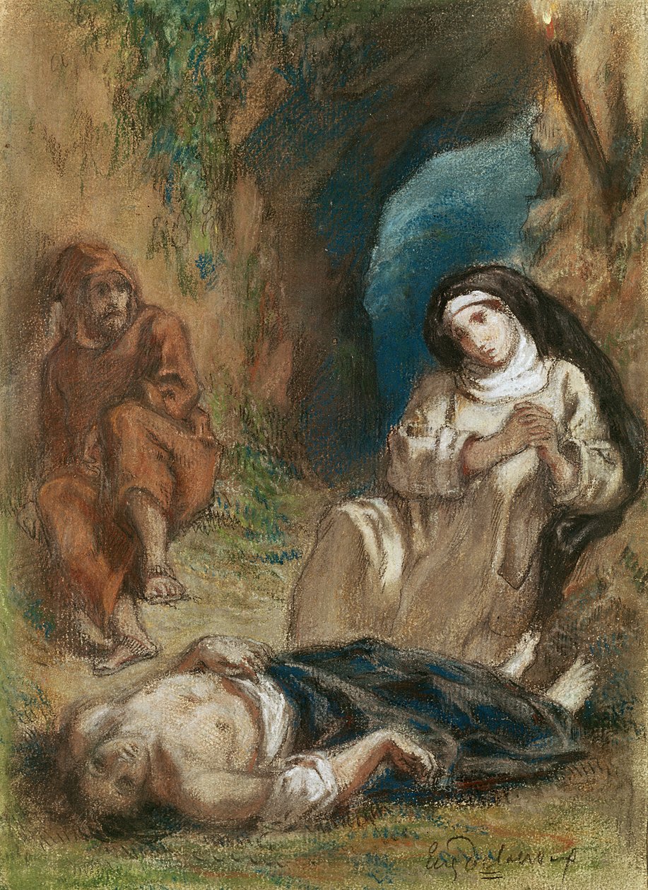 Lelia in the Cave, George Sand (1804-76) tarafından yazılan 