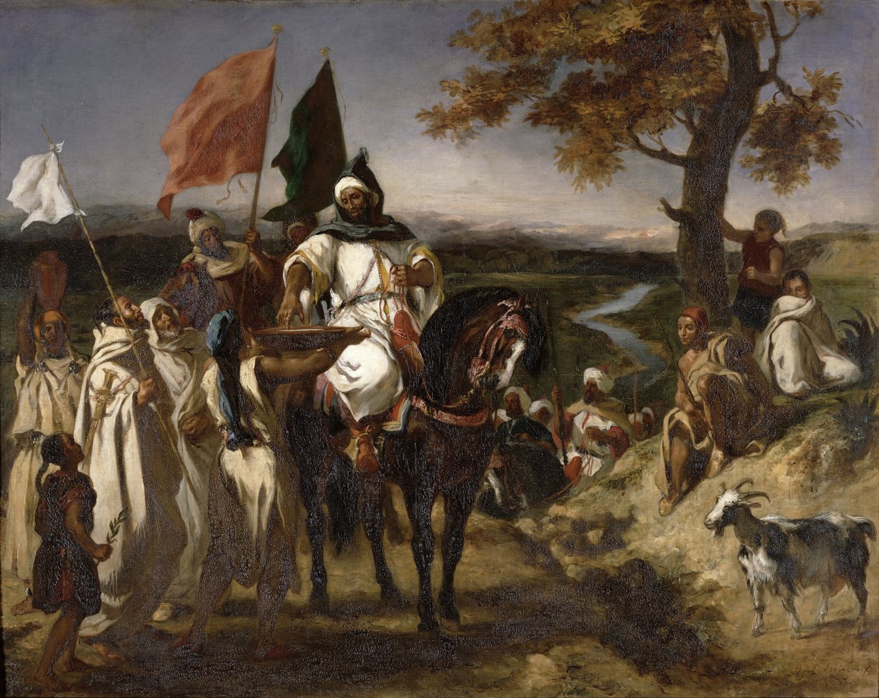 Faslı Caid, 1837 by Ferdinand Victor Eugene Delacroix