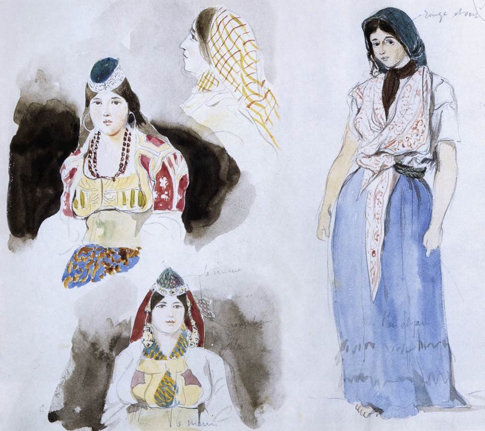 Faslı Kadınlar by Ferdinand Victor Eugene Delacroix
