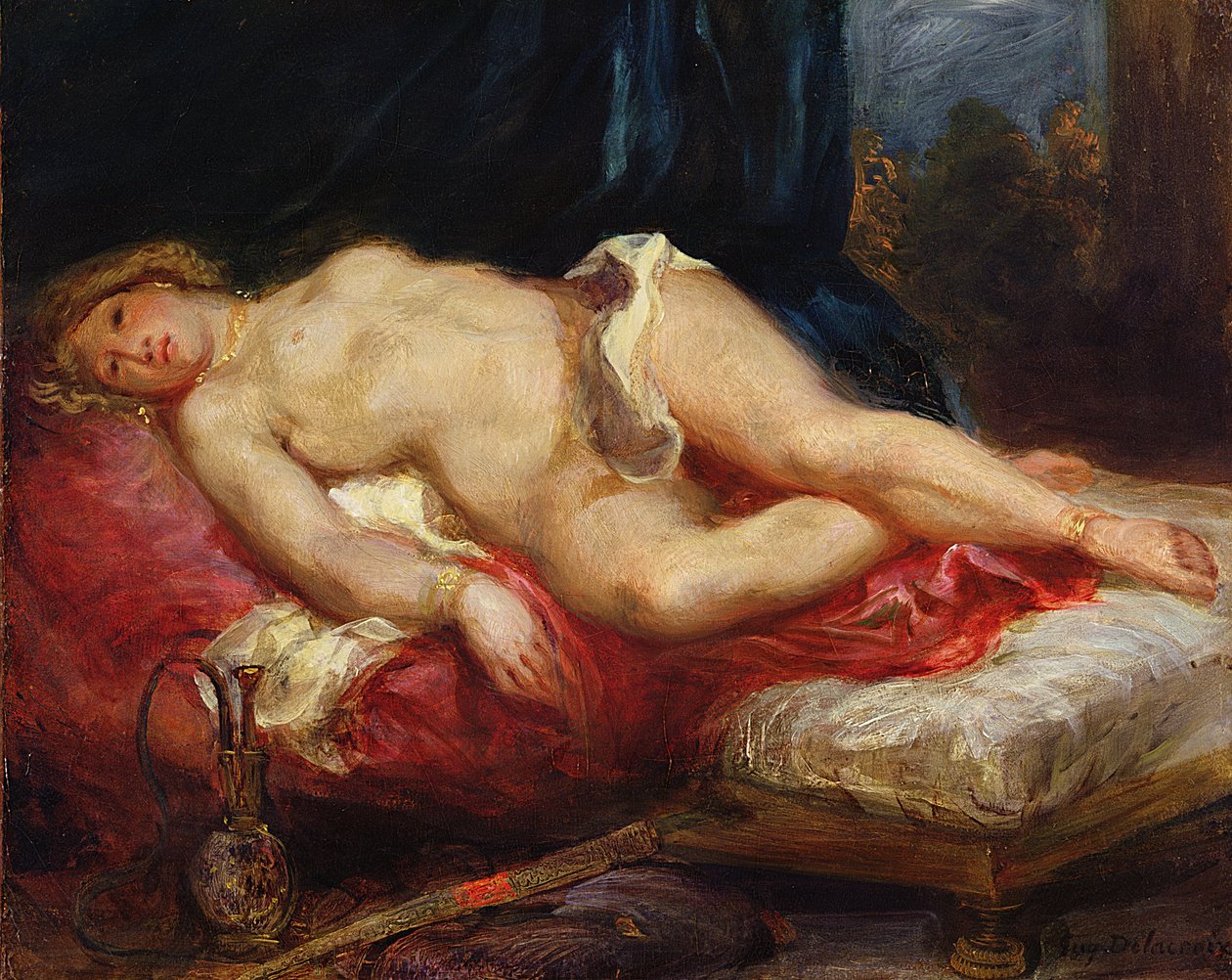 Odalık, c.1825 by Ferdinand Victor Eugene Delacroix