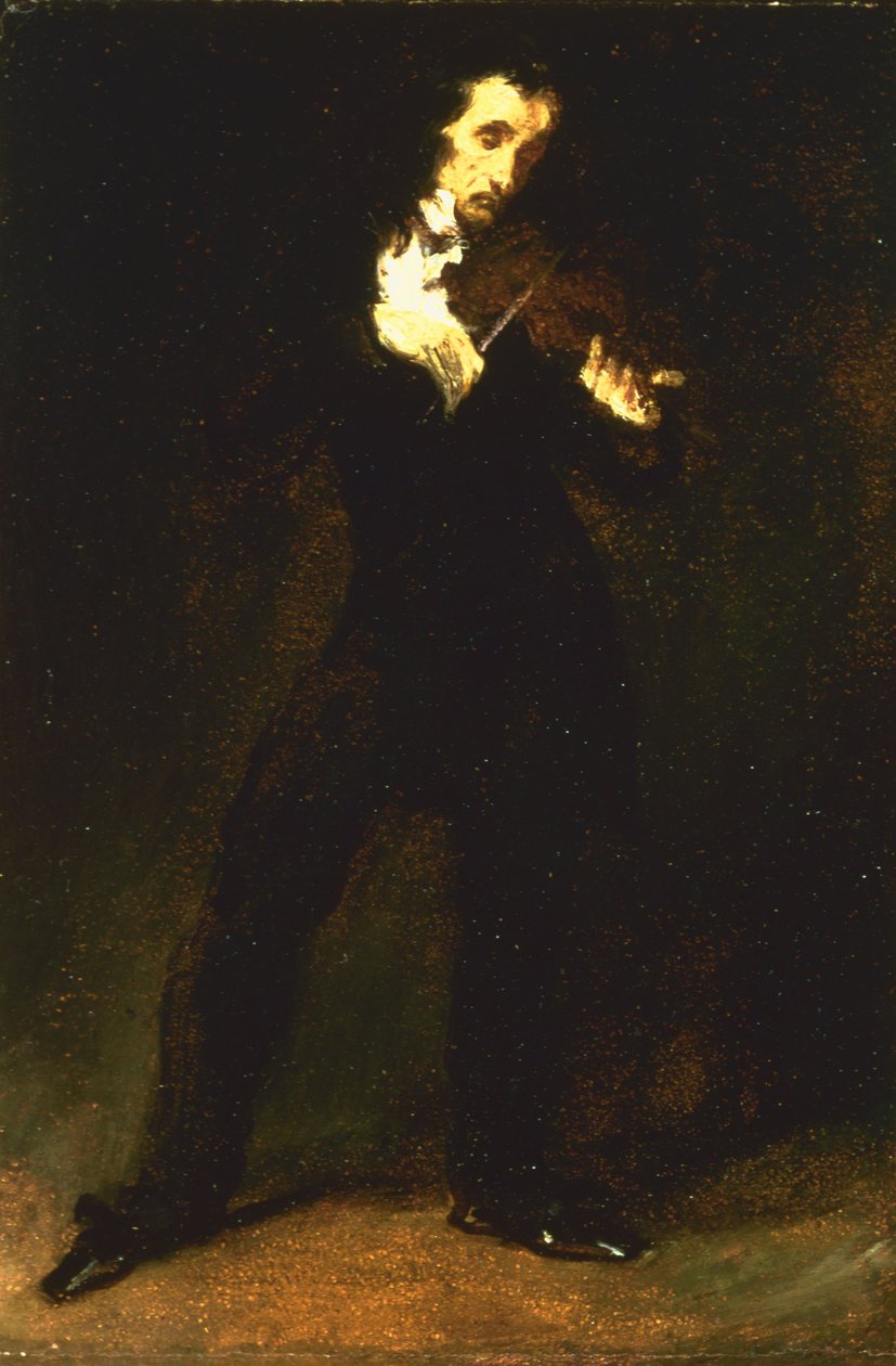 paganini by Ferdinand Victor Eugene Delacroix