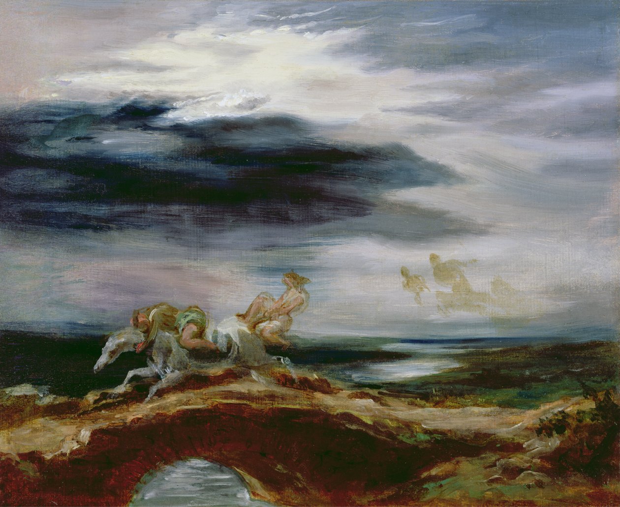 Tam O'Shanter, 1849 (petrol) by Ferdinand Victor Eugene Delacroix