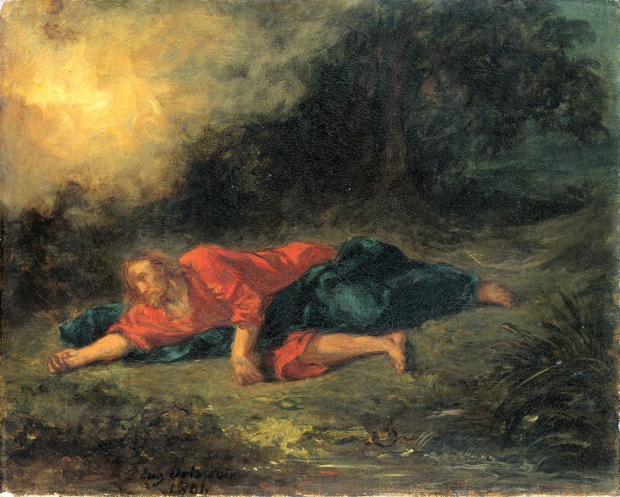 Bahçedeki Acı by Ferdinand Victor Eugene Delacroix