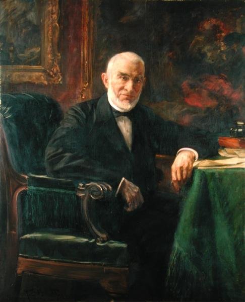 Senatör Ferdinand Moring (1818-1900), 1898 by Ferdinand Brutt