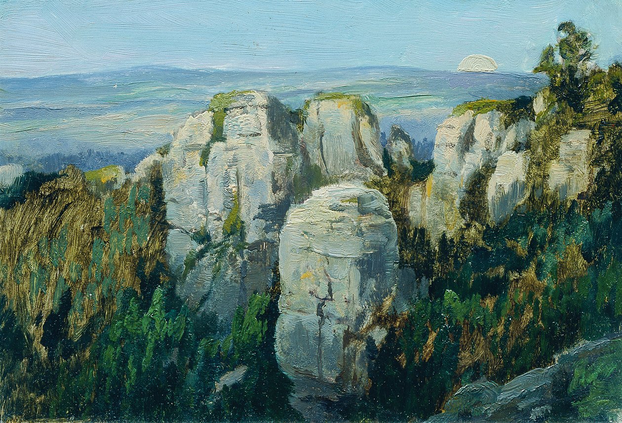 Prachau kayaları by Ferdinand Engelmuller