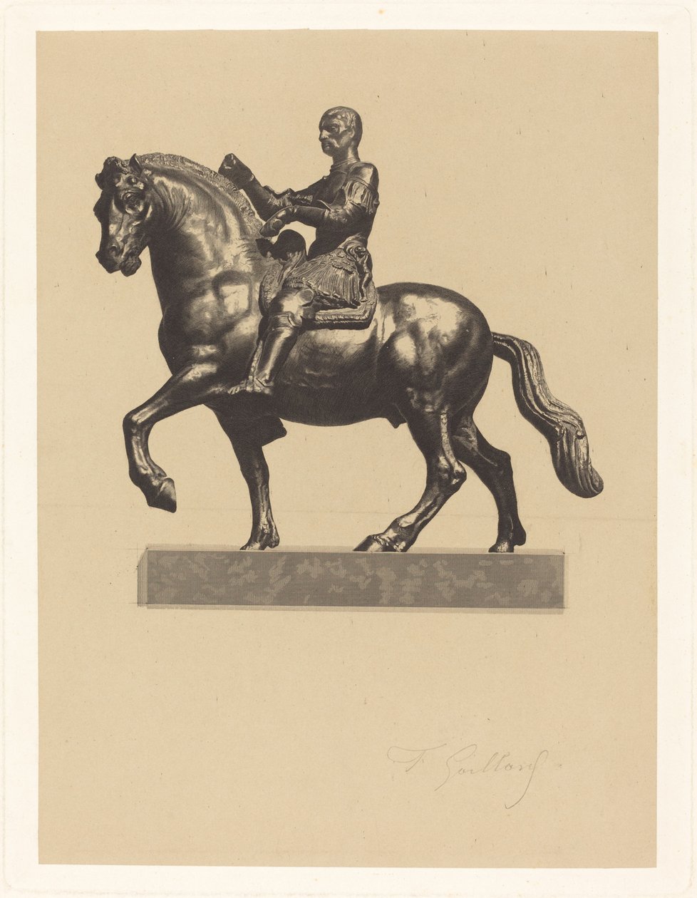 Gattamelata by Ferdinand Gaillard after Donatello