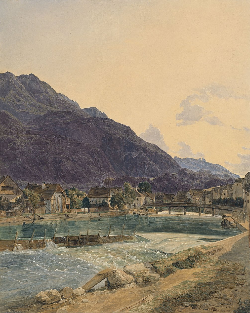 Kötü Ischl, 1836 by Ferdinand Georg Waldmuller