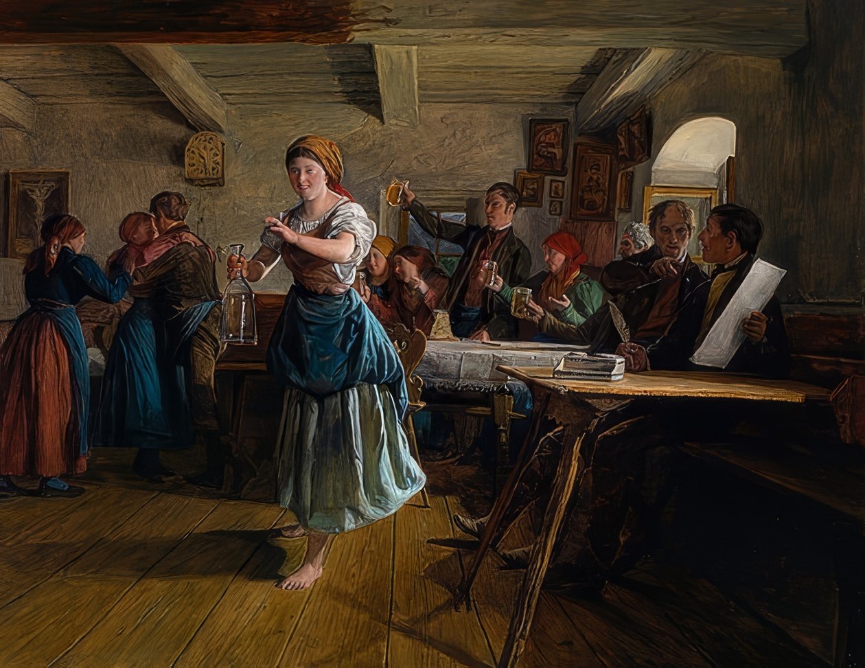 Dans. 1863 by Ferdinand Georg Waldmuller