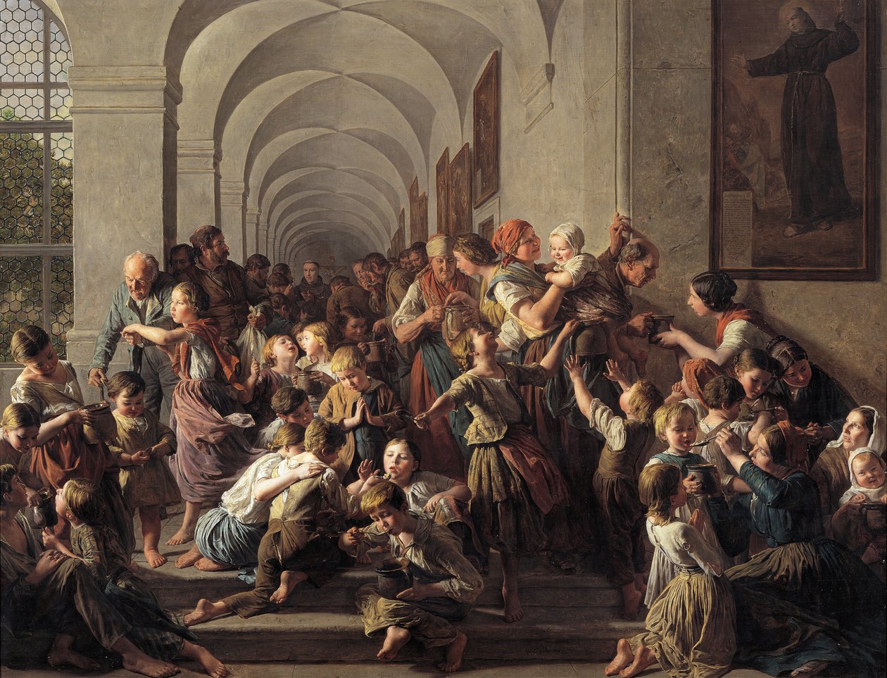 Manastır çorbası by Ferdinand Georg Waldmuller