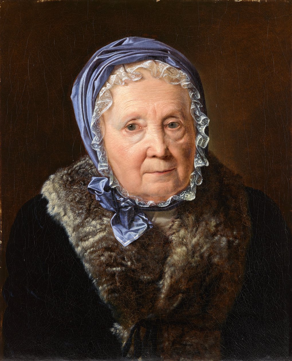 Rosina Wieser 83 yaşında by Ferdinand Georg Waldmuller